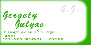 gergely gulyas business card